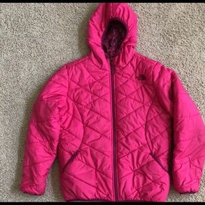 The North Face Kids Jacket Coat Size L (14/16) Reversible Down 600 Fill